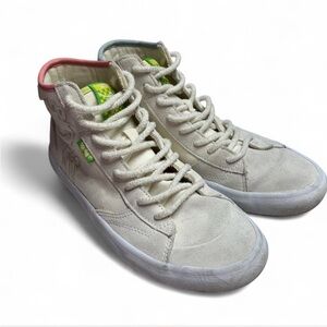 Vans xSesame Street Elmo Embroidered High Top Sneakers M8 W9.5 Off-White Limited